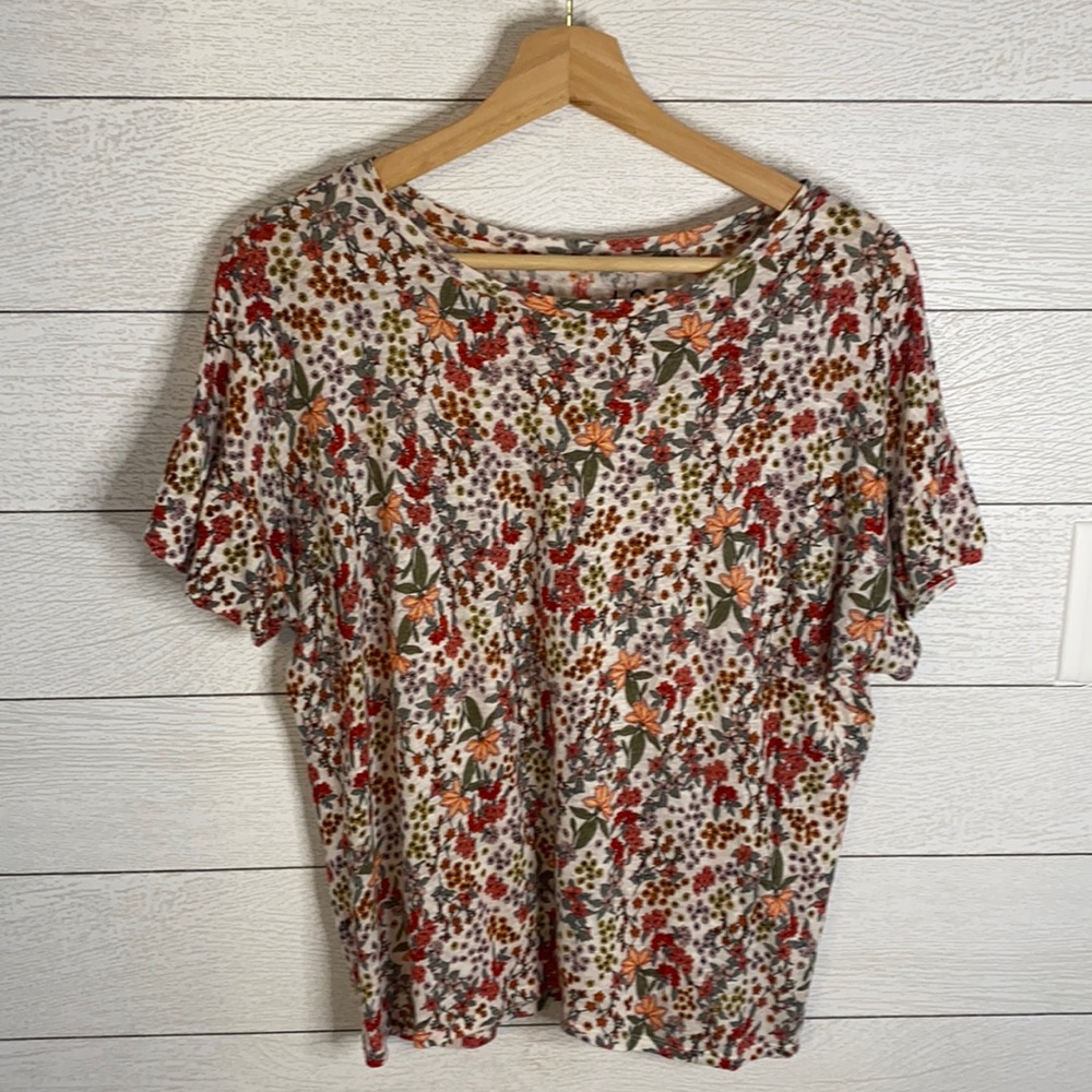 Loft Floral Linen Shirt
